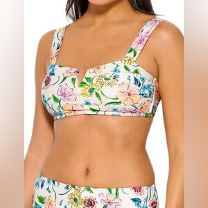 Crown & Ivy Floral Bikini 2-piece Top Bottom Size XXL NWT